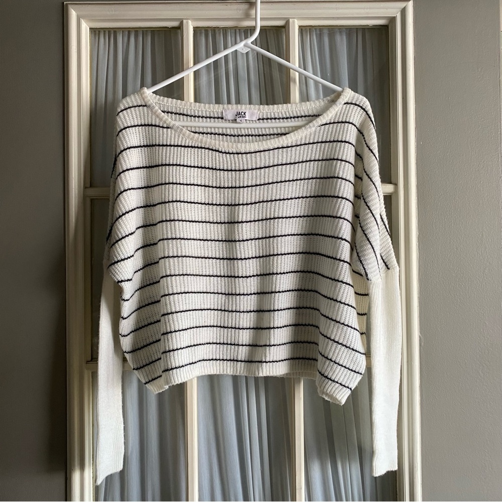 Jack by BB Dakota Striped Sweater - Black and White